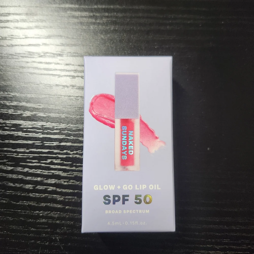 Naked Sundays SPF50 Glow + Go Lip Oil, Watermelon flavor NIB